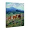 Stupell Industries Beautiful Mountain Valley Horses Canvas By Claire Goldrick